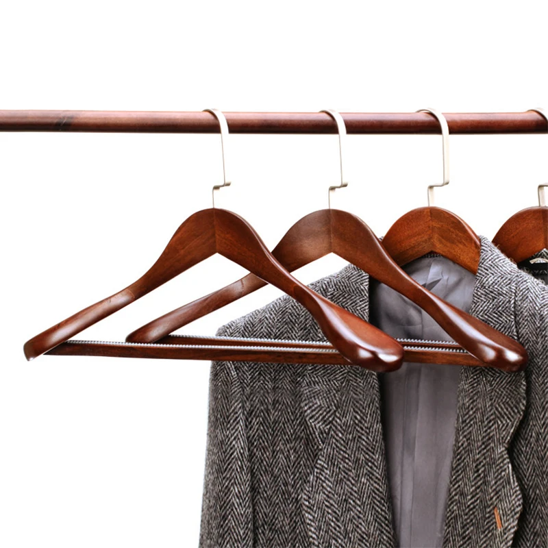 Suit Hanger for clothes Coat Suit Organizer Wide Shoulder Wooden Clothing Garment  Hangers Kledinghangers Perchas Para La Ropa