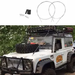 2PCS RC Crawler Modified Parts Steel Rope for 1/10 Axial SCX10 90046 TAMIYA D90 D110 TF2 RC4WD Trax TRX-4 TRX4 CC01 RC Car