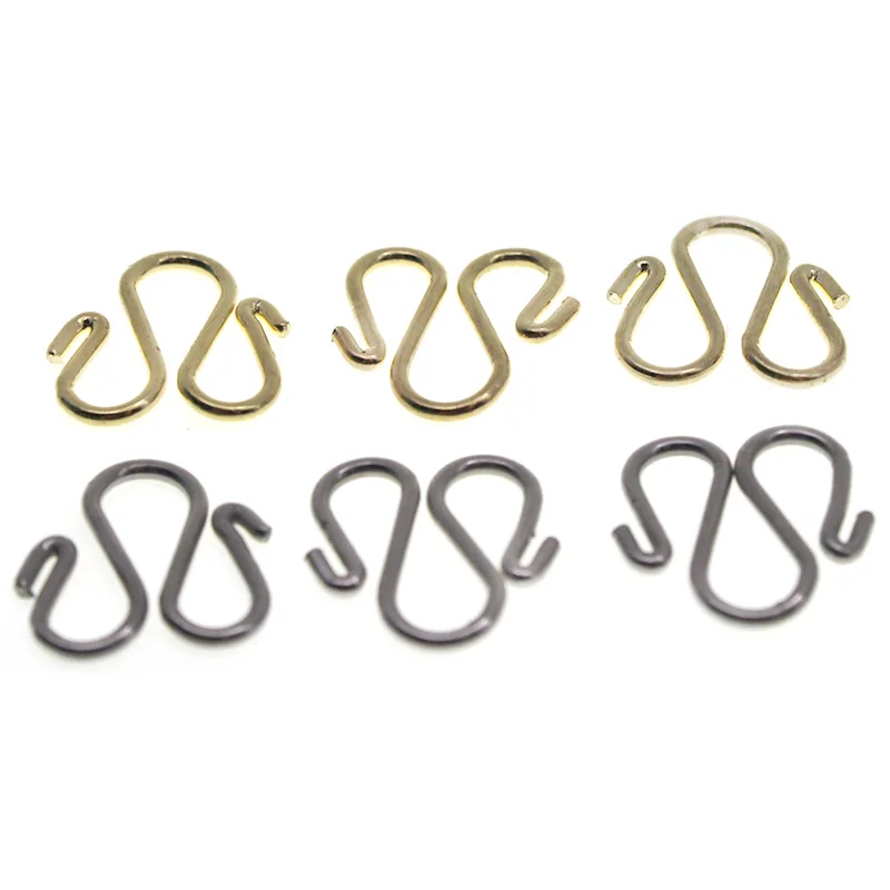 

20pcs/lot Necklace Hook Clasp Stainless Steel Gold Color W Shape Claw Clasps Connectors for DIY Bracelet Chains Jewelry Making