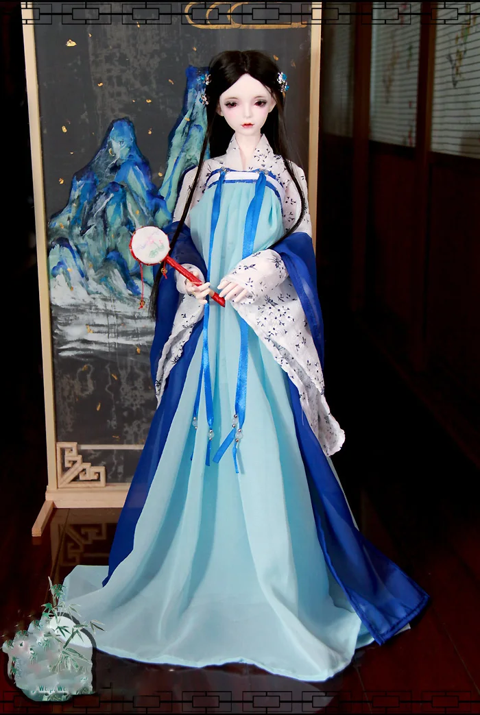 

1/4 1/3 масштаб BJD одежда аксессуары китайский старинный костюм наряд Hanfu сказочное платье для BJD/SD MSD EID Женщины Большой девушки A0684