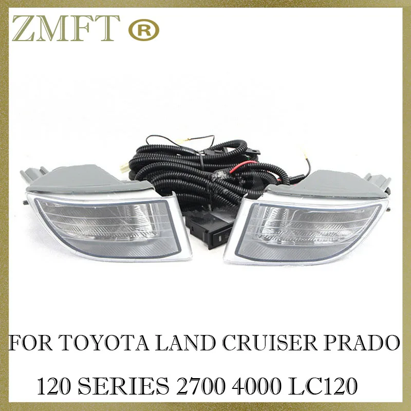 

1Set Car Front Fog Light Lamp Assembly For TOYOTA LAND CRUISER PRADO FJ120 2003 2004 2005 2006 2007 2008 2009 With Wiring Kit