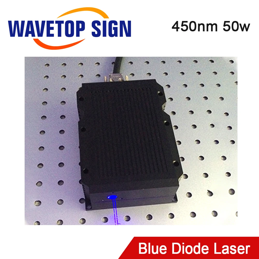 WaveTopSign Blue Diode Laser Module 450nm 40W  50W 80W for Laser Cutting and Engraving Machine