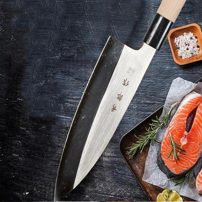 Luxurious Professional Deba Knife Fish Knife Japanese Sashimi Sushi Salmon Beef Knife Chef Knife Cooking Cleaver Knives