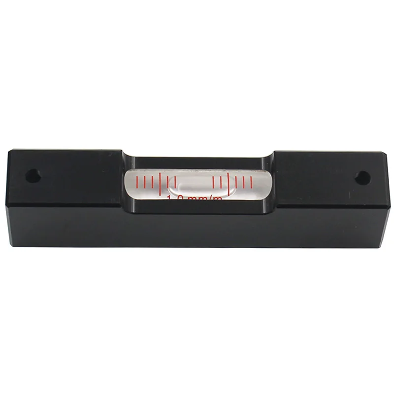 Haccury Portable Bar Bubble Level with Glass Vial Ampules Length 100mm Accuracy 0.6 0.3 1.0 Available Aluminum Leveler Rule 1PCS