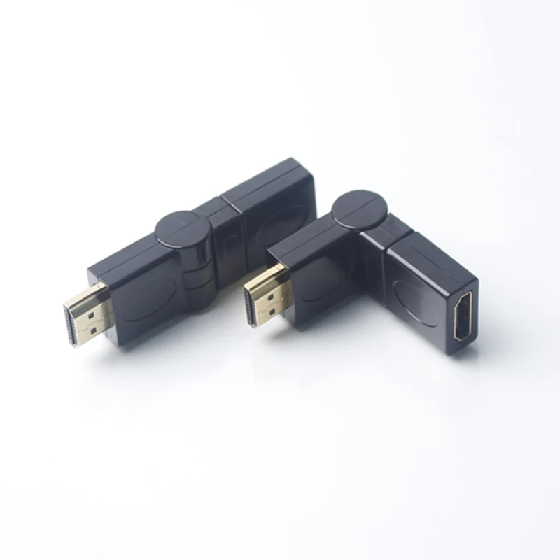 Lingable Adapter HDMI Rotatable Flexible 360 Degree male to female M/F Extension Connector Converter for HDTV 1080P