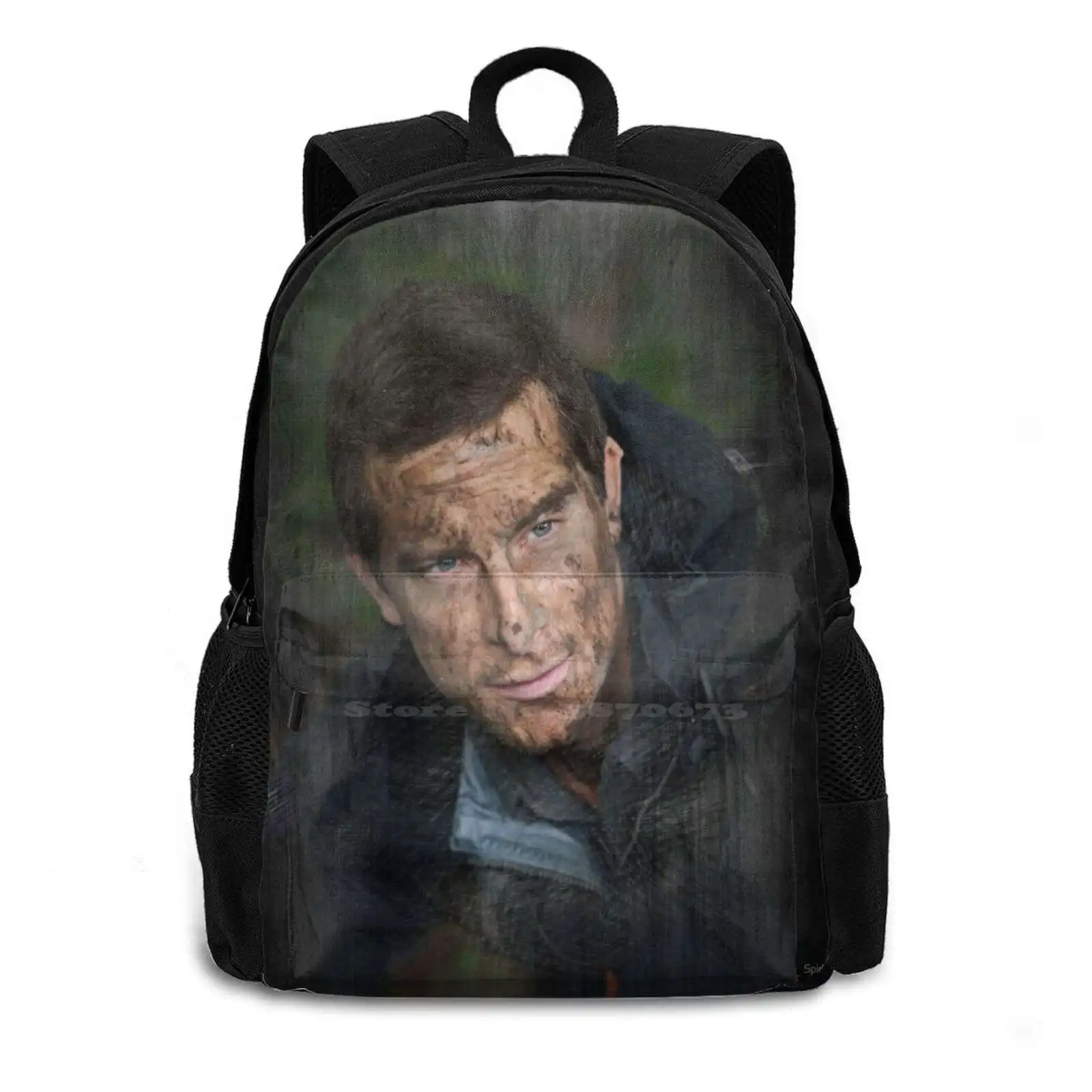 Design Fashion Travel Laptop School Backpack Bag Man Vs Wild