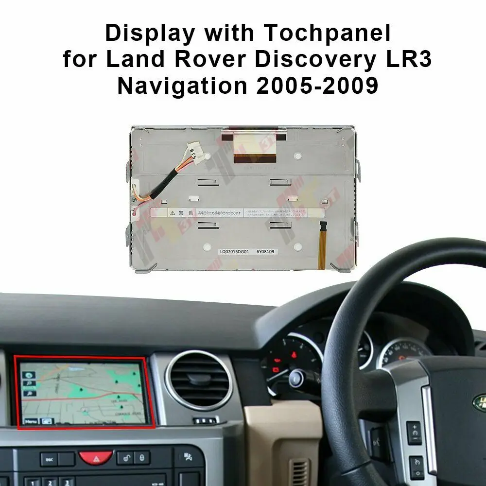 LCD Display with Tochpanel for Land Rover Range Rover L322 Discovery LR3 Navigation