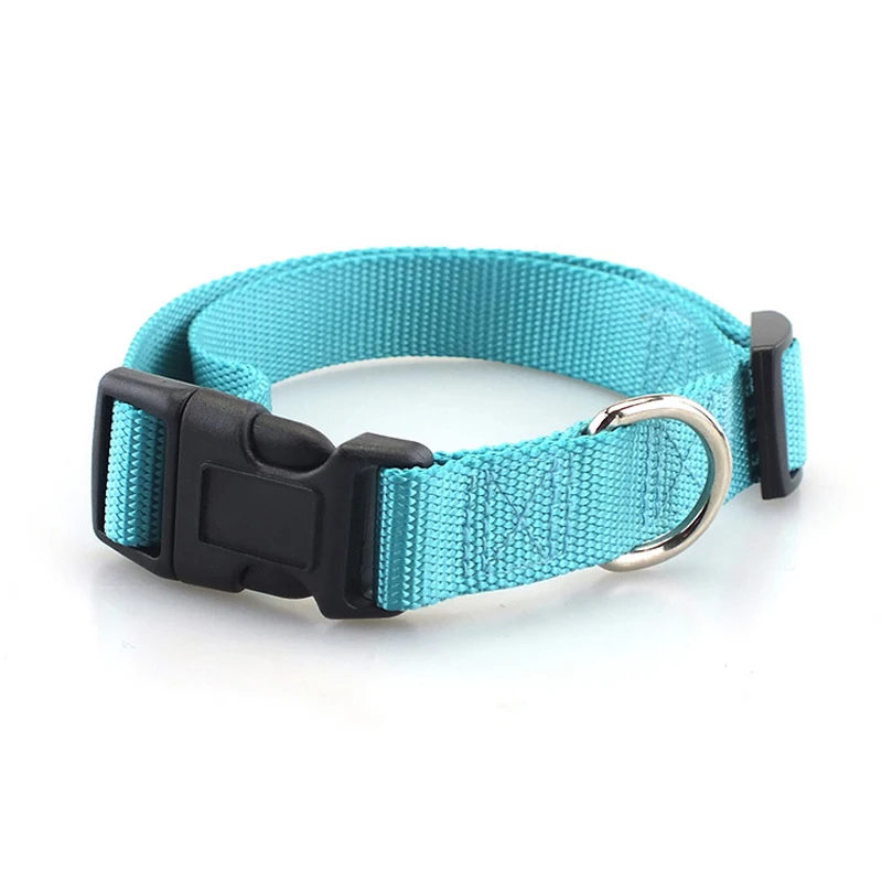 Nylon Adjustable Dog Collar Heavy Duty Clip Buckle Pet Collar for Small Medium Dogs Chihuahua Dog Red Black Blue Purple