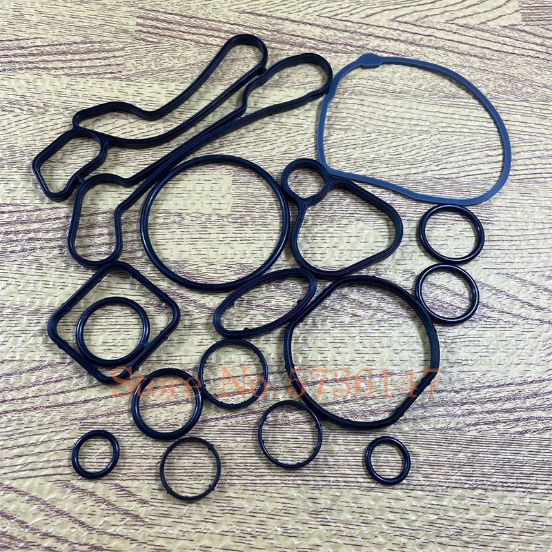 10Sets Replacement Kit Oil- Radiator Seal Gasket For Chevrolet Cruze Sonic Opel Astra Zafira Aveo G3  55354072 2724577 55353321