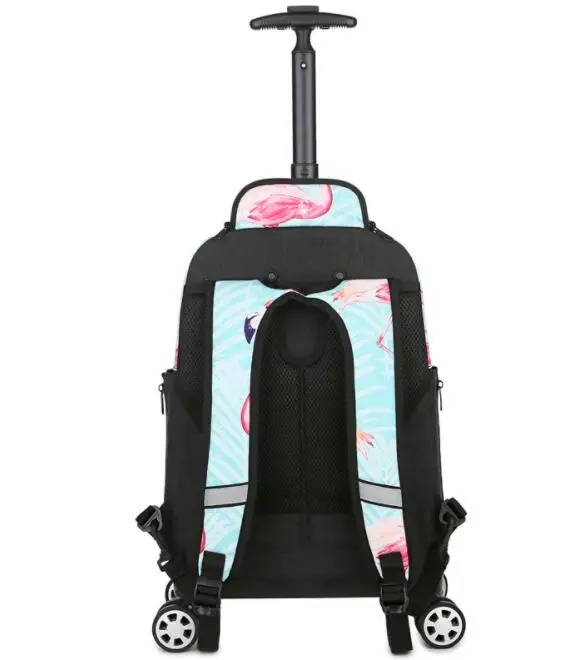 Morral escolar con ruedas para niños, morral de viaje con ruedas, morral de 18 pulgadas