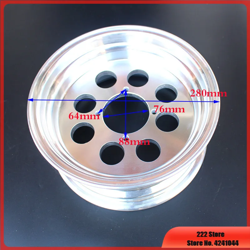 For Monkey Bike Small  Motorcycle Aluminum Wheel hub 2.5 / 2.75  3.0  3.5  4.0 - 10 Inch 8 Hole Vacuum  Rims