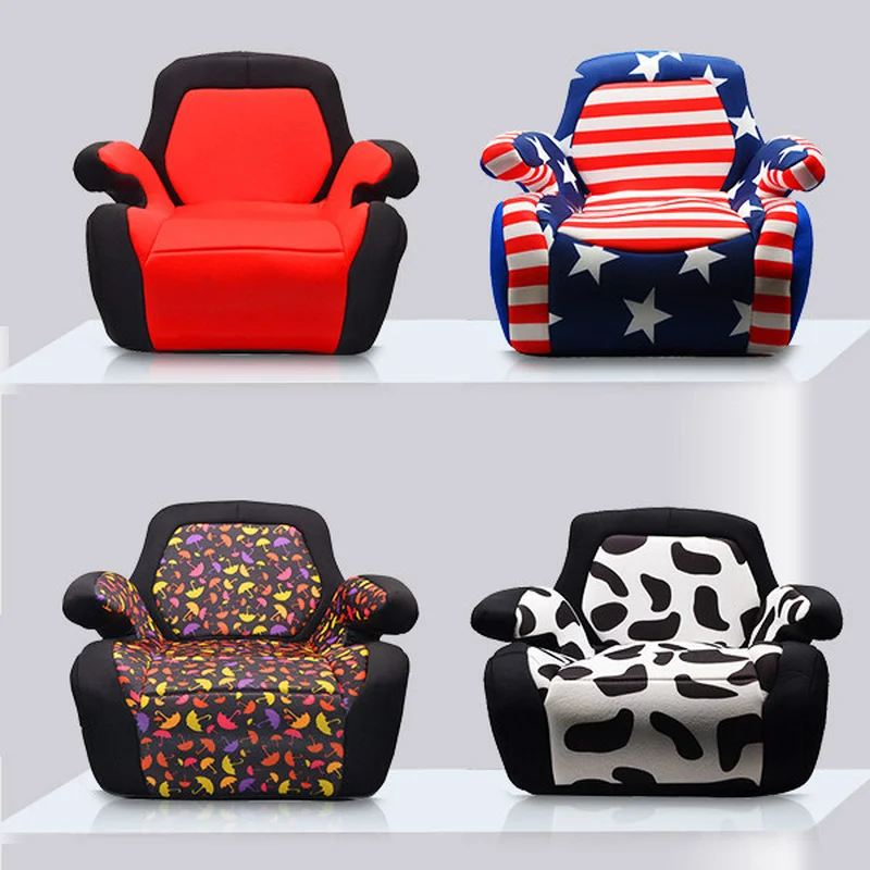 Foldable Children Car Booster Seat Safety Chair Heightening Pad  Partable Car Seat  Car Chair for Children Child Car Seat