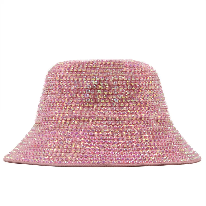 Runde Spitze Strass Perle Fedora handgemachte Strass voller Diamant Hut Männer und Frauen britischen Outdoor hellen Diamant Flash di – Detail 17