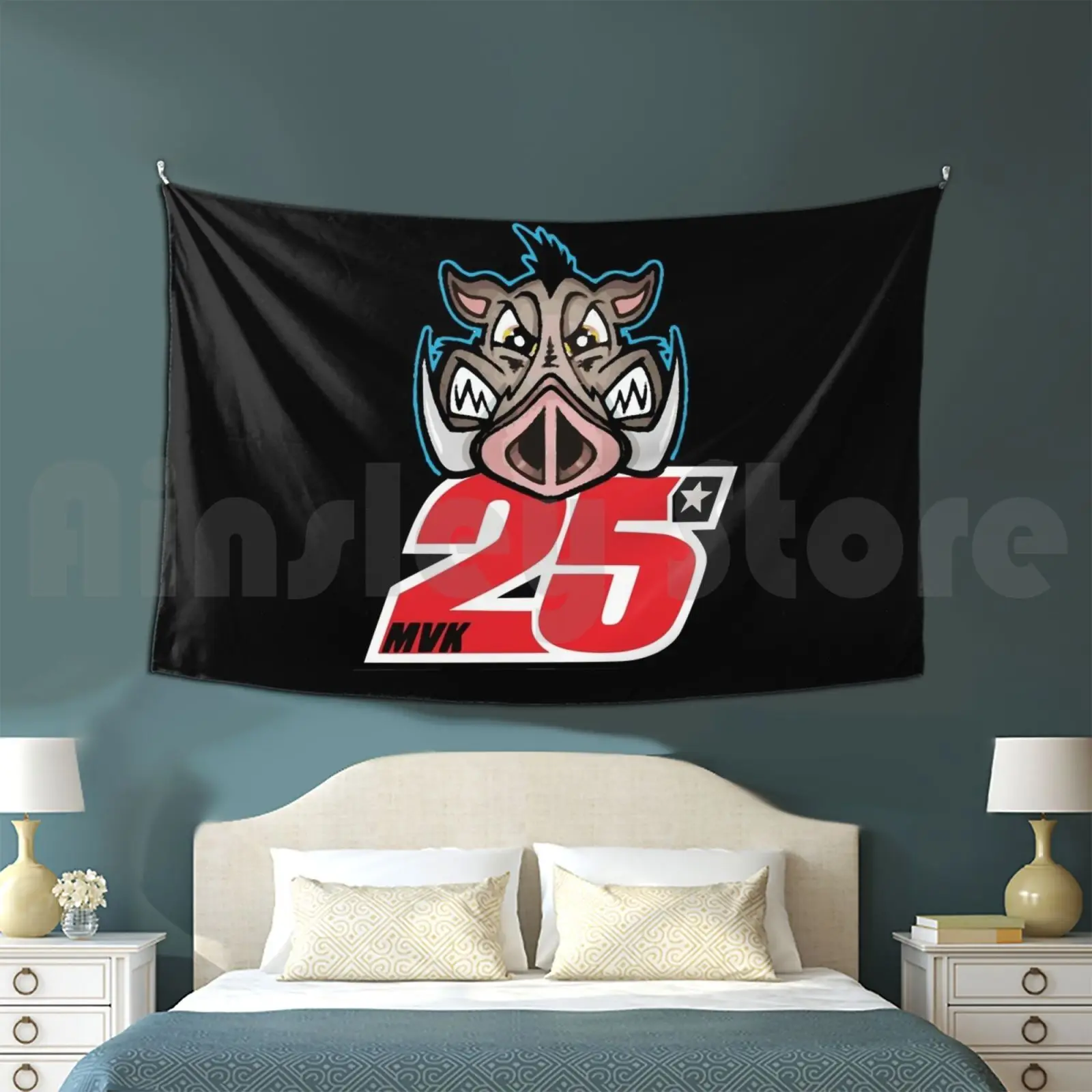 مافريك الخنزير Vinales 25 نسيج غرفة المعيشة غرفة نوم Vinales 25 مافريك مافريك Vinales Vi ؟ أليس Mvk Mvk25 #1