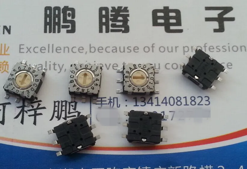 

1PCS Imported Japanese COPAL patch rotary encoder switch 16-bit 0-F positive code 3:3 S-7050TB