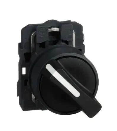 Interruptor Selector XB5AD21 XB5AD21C = ZB5AZ101C + ZB5AD2C, plástico negro, 622, 2 posiciones, stay put, 1 NO