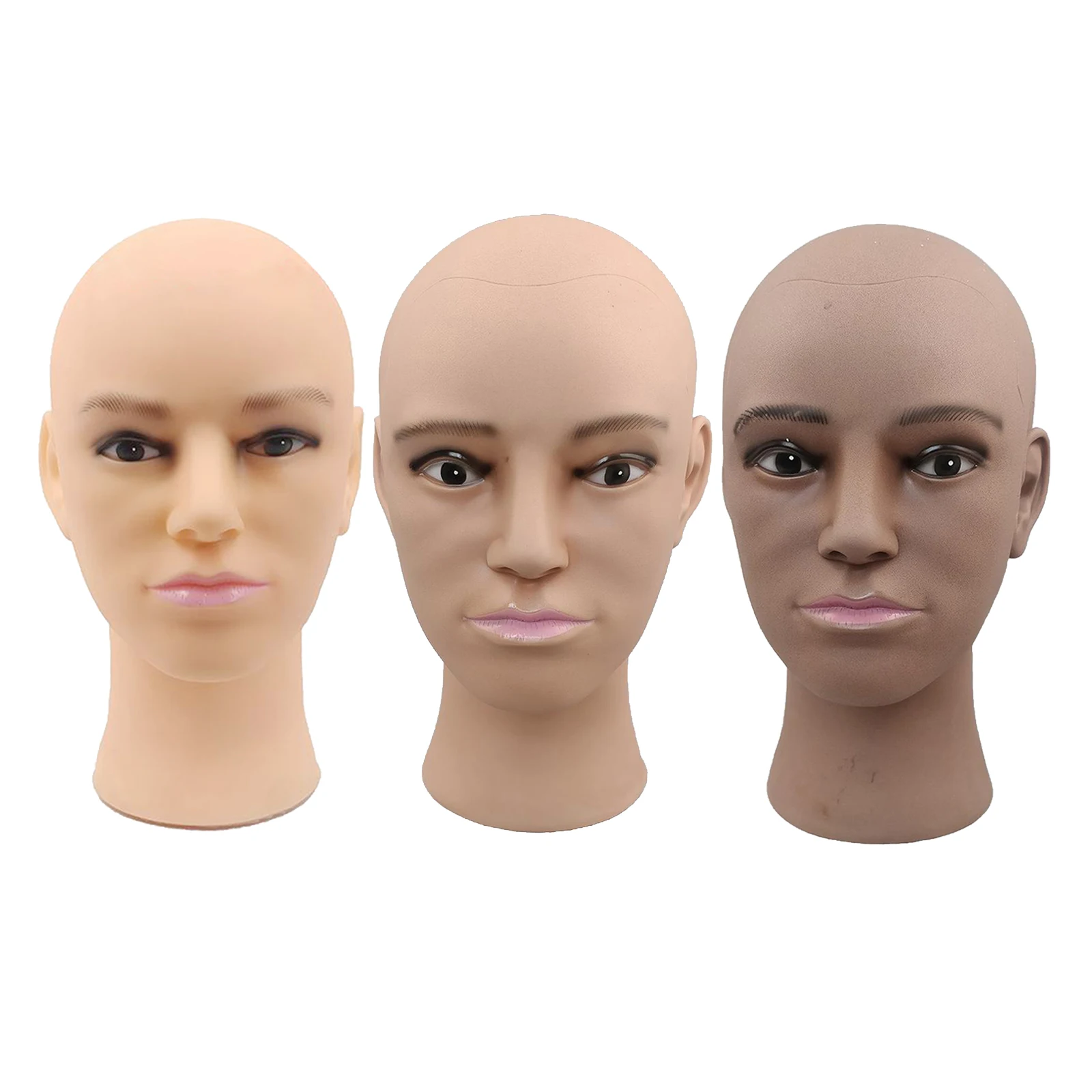 

Bald Male Mannequin Head Cosmetology Manikin Model Doll Head for Wig Making,Display Wigs,eyeglasses Helmet Masks