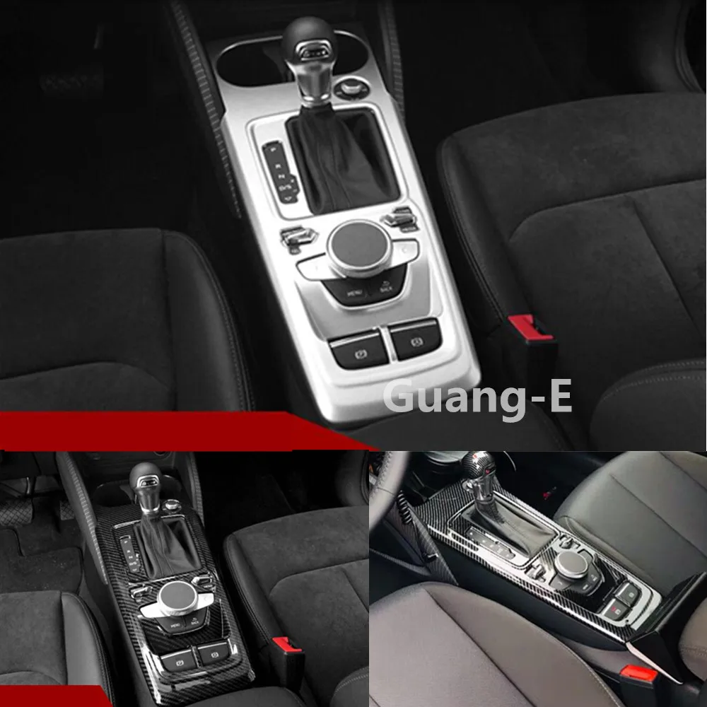 For Audi Q2 Q2L 2018 2019 2020 2021 2022 Cover Sticker Inside Inner Middle Shift Stall Paddle Cup Switch Frame Lamp Trim 1PCs