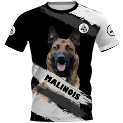 HX Belgian Malinois T-shirt 3D Graphic Dog Better Than Life T-shirts All Print Animals Pullover Tees Harajuku Streetwear