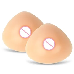 ATRS Style Triangular Silicone Fake Breast Forms for Cross Dresser Shemale Cosplay Artificial Boobs 400-1600g/Pair