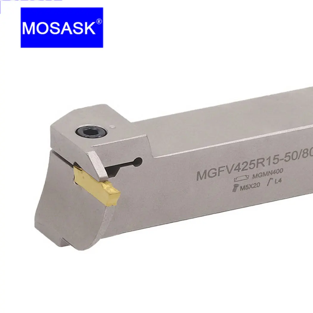 MOSASK MGFV 320R 10 15 Outer Circle  Lathe Carbide Hard Alloy Steel  Machining of End Face Grooving Cutting Arbor