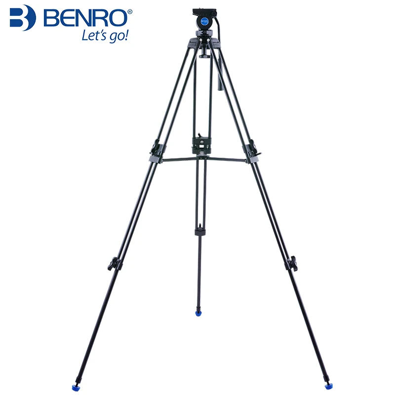 BENRO KH25N KH-25N Portable Aluminium Tripod for Professional Camcorder/Video Camera/DSLR Tripod Stand,with Hydraulic Ball Head