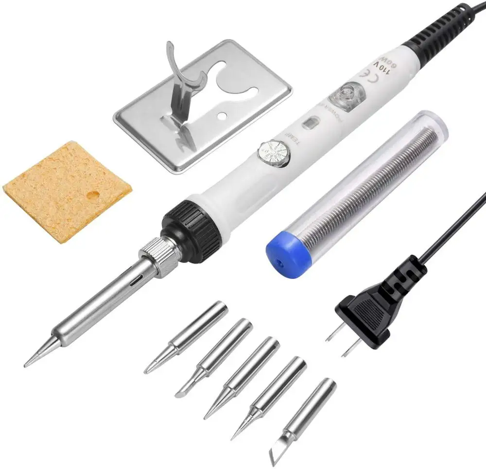 60W Electric soldering iron temperature adjustable 220V 110V Welding Solder iron rework station soldering iron accessories