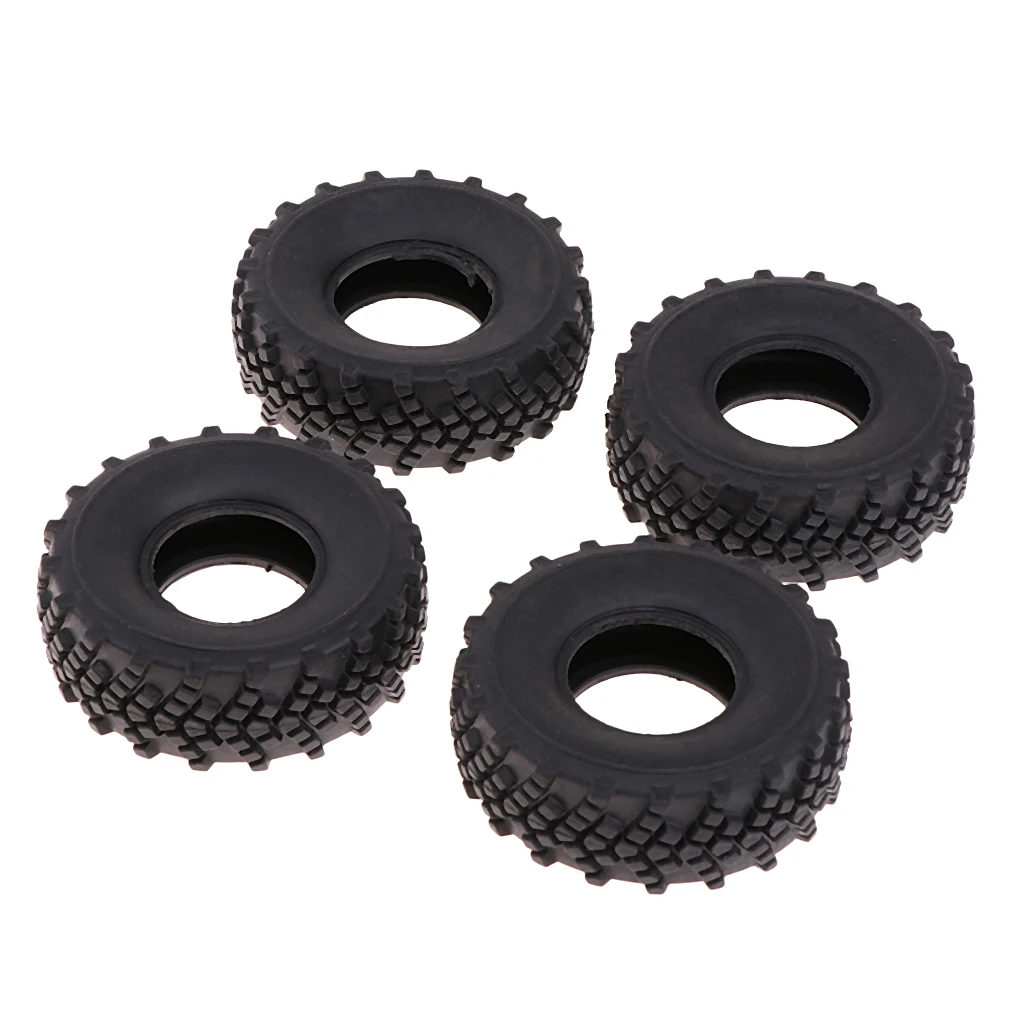 4pcs Soft Rubber Tire Tyres Replacement for WPL 1/16 Army Truck Spare Parts