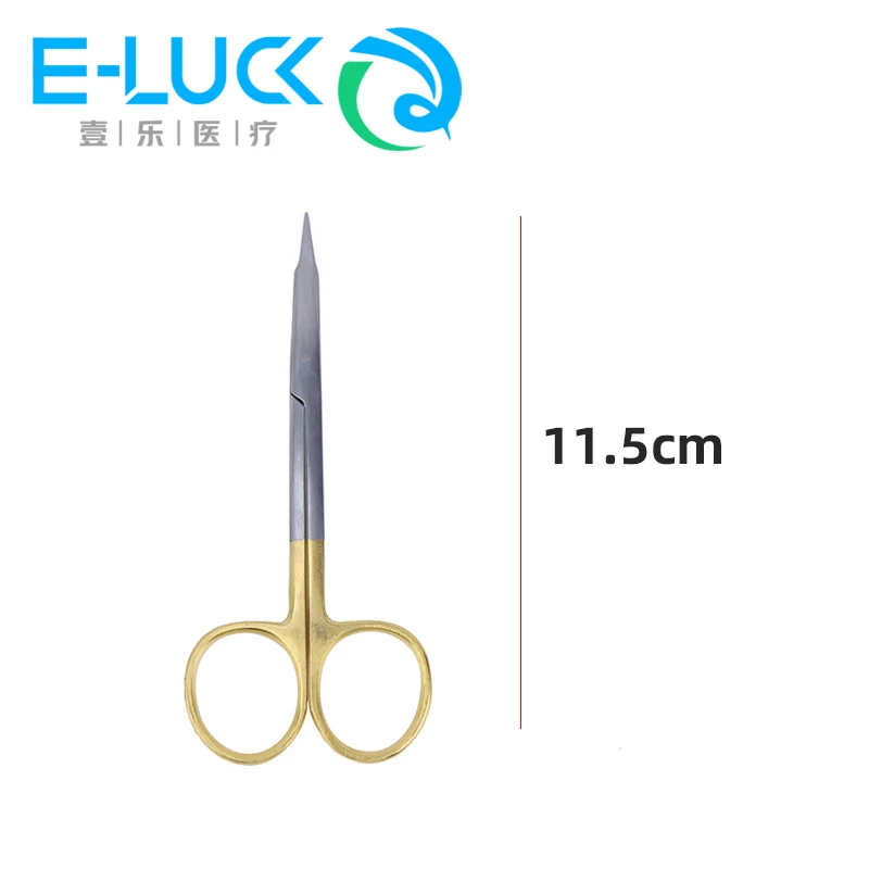 1Pcs Dental Surgical Medical Dissecting Scissors Dressing Curved/ Straight Sharp Shears  Stainless Steel Tools