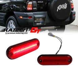 Error Free Smoked / Red Lens Red LED Car Rear Side Marker Lights /Driving Lights For 1996-2000 Toyota Rav4 Fender Flare Lamps