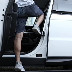 Foldable Auto Rooftop Luggage Ladder Hooked Foot Pegs Doorstep Safety Hammer For Jeep Grand Cherokee ZJ WJ WK WK2