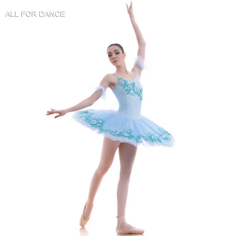 

BLL025 Pale Blue Pre-professional Ballet Tutu Girls & Women Stage Performance Ballet Tutu Ballerina Dance Costumes