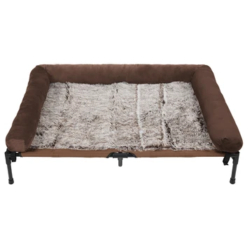 Extra Large Cooling Elevated Dog Bed with Bolster Raised Pet Cot Lounger Indoor Outdoor Waterproof 5