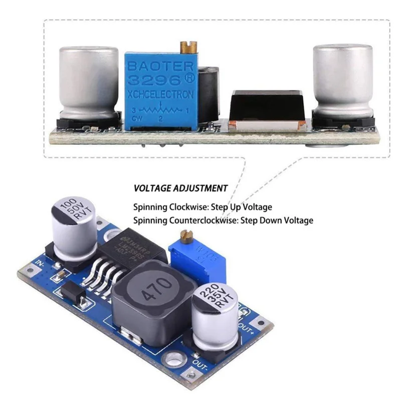 8 teile/los LM2596 DC-DC Einstellbare Buck Converter 3,0-40V zu 1,5-35V Netzteil Step Down modul