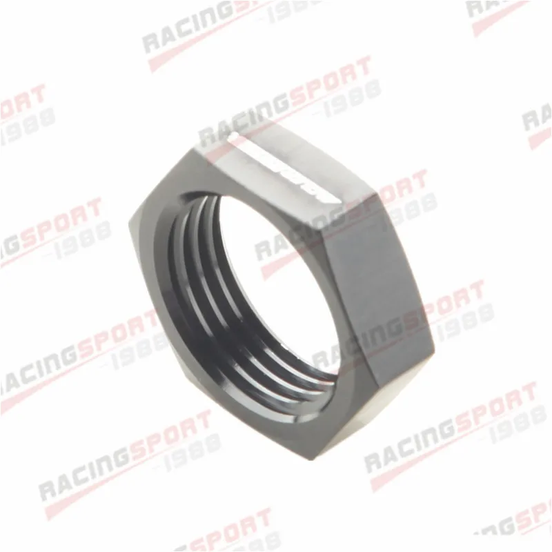 AN10 10AN AN Aluminum Bulkhead Nut Fitting Adapter Black