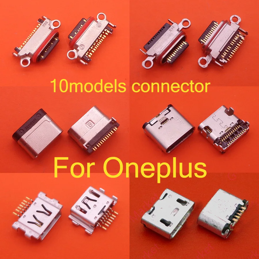 2Pcs New Type c Usb Charging Dock For Oneplus 7 8 Pro 1 2 3 5 6 7 8 5T 6T 7T 8T X Charger Port Module Connector Jack Spare Parts