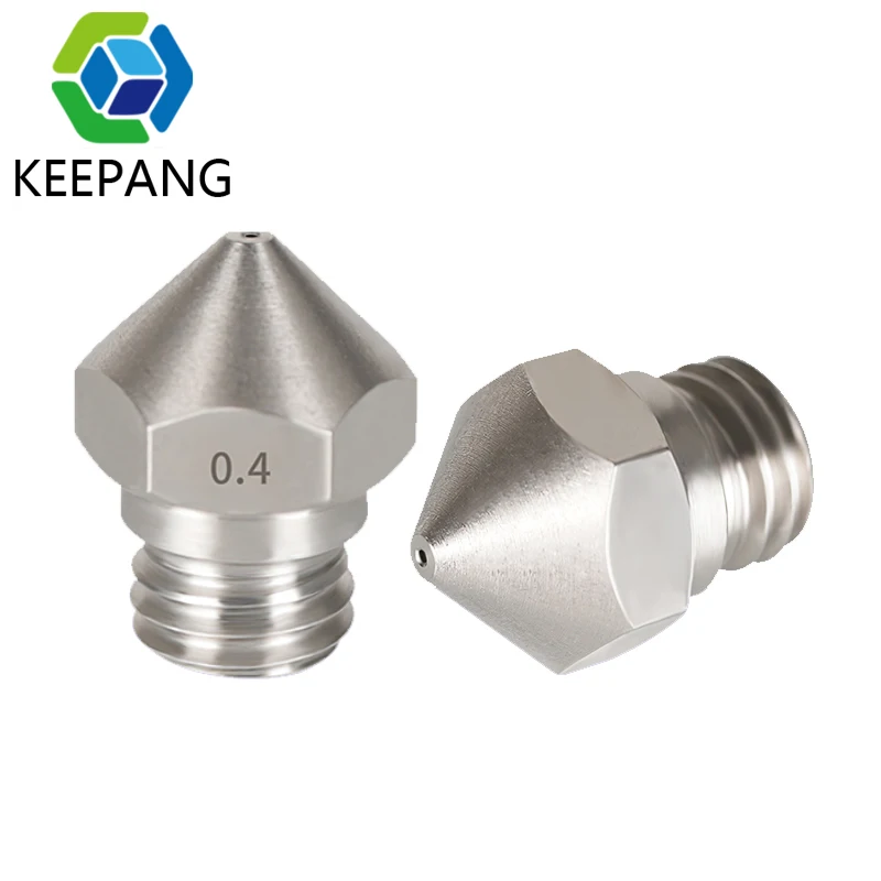 10Pcs Stainless Steel MK10 Nozzles 3D Printer Nozzle Brass Copper MK10 Nozzles 0.2-1.0mm M7 Thread For 1.75mm Filament