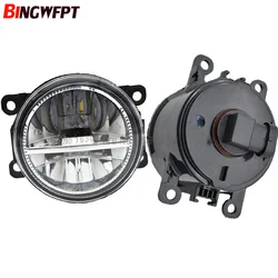 2xCar Styling 12V Mocne zewnętrzne światło przeciwmgielne LED 90MM do samochodów Focus MK2/3 Fusion Fiesta MK7 Gniazdo H11 Lampa halogenowa