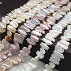 free shipping pearl beads, KESHI PEARL ,BIWA pearl beads,100% nature freshwater pearl with toothpick shape-around 8x18 mm .