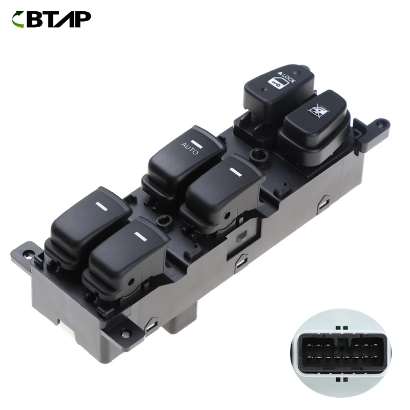 

BTAP New High Quality Left Driver Side Master Power Window Switch ForHyundai Sonata 2008-2010 93570-3K600 935703K600