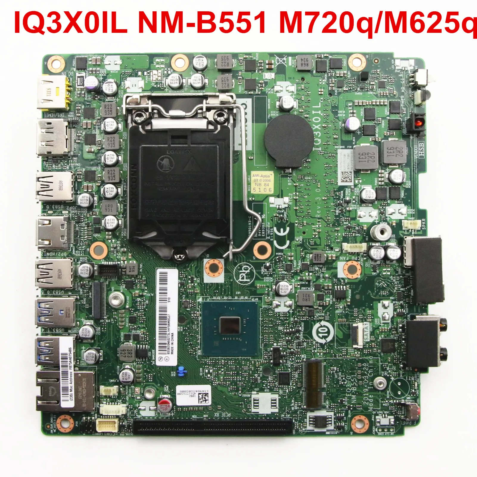 Lenovo ThinkCentre M720q M625q B360 Motherboard LGA 1151