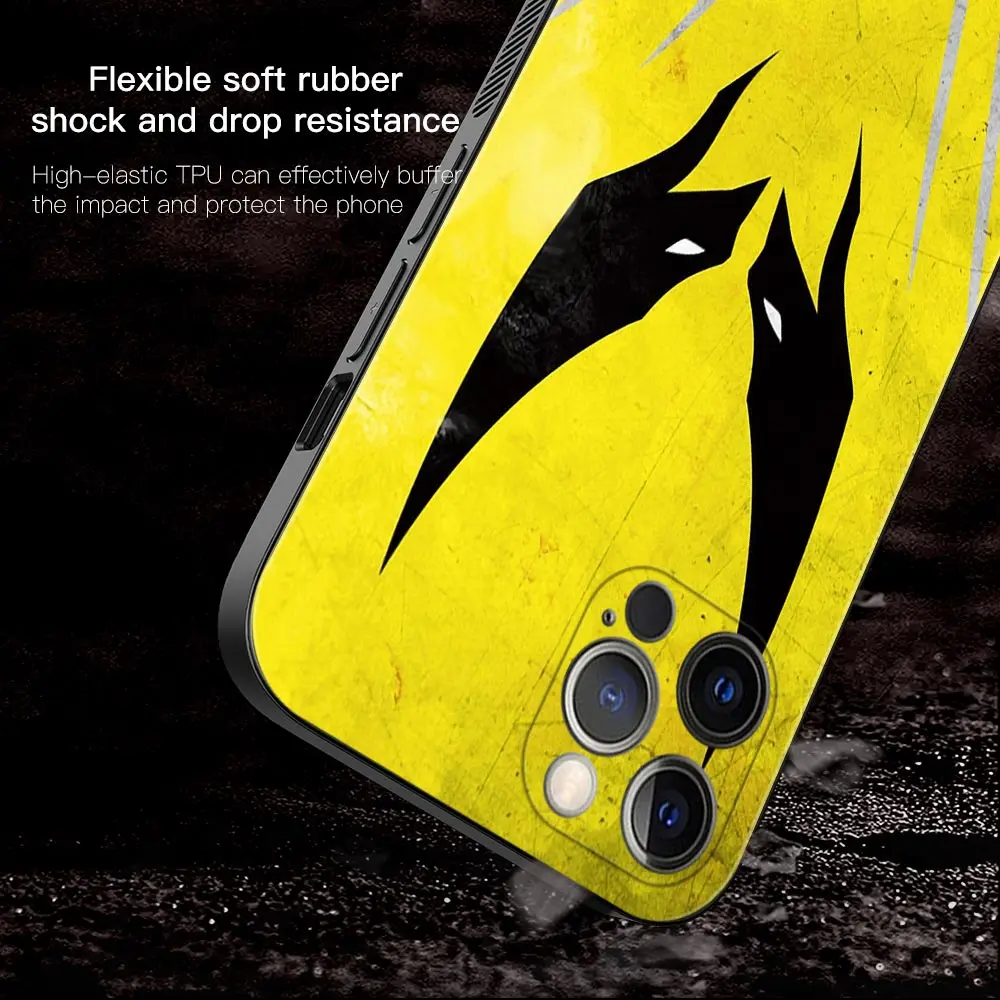 Phone Case For Apple iPhone 15 14 13 12 11 Pro Max 13 12 Mini XS Max XR X 7 8 Cover Wolverine Marvel Suprehero