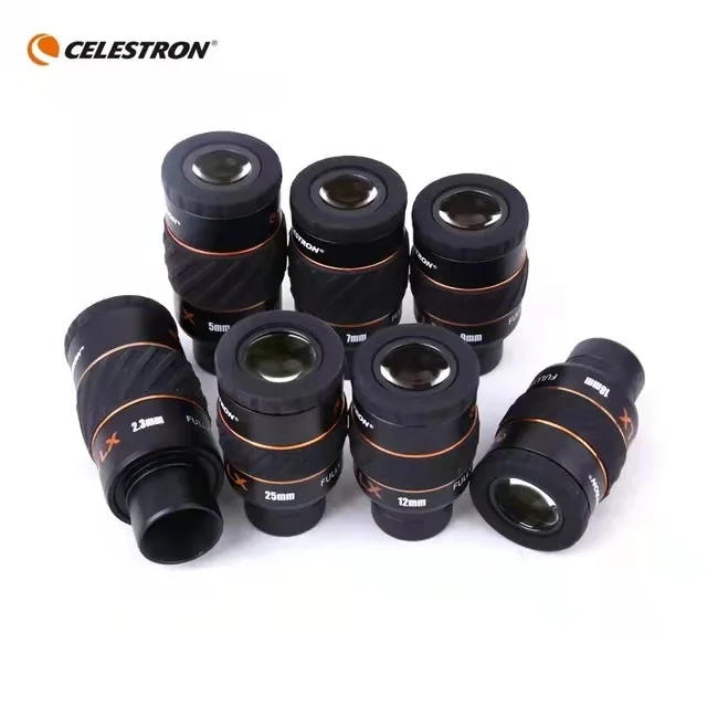 Celestron X-CEL LX 2.3 / 5/7/9/12/18 / 25mm Eyepiece 60 Degree Wide Angle Telescope Nebula Planetary Eyepiece 1.25 