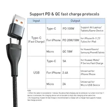 3 in 1 USB C Charging Cable 100W #4