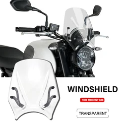 Fit For TRIDENT Trident 660 2024 2023 NEW Motorcycle Windscreen For Trident660 Accessories Windshield Baffle Air Wind Deflectors