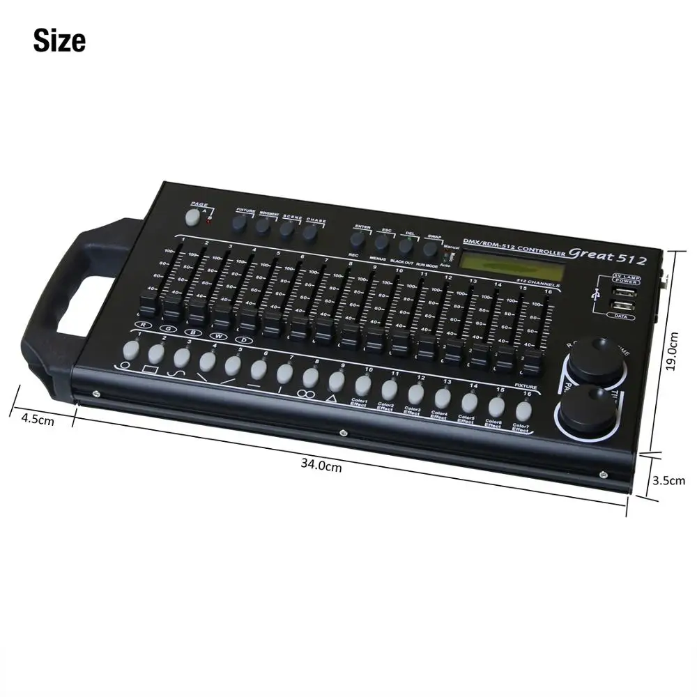 512ch DJ DMX Led Controller Stage Lighting Effect Rechargeable Wireless Dmx512 Receiver Professional Commercial Light