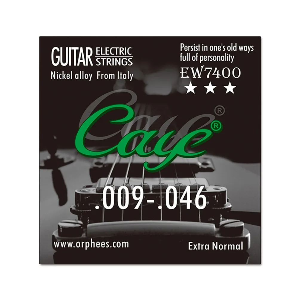 High Quality Orphee Caye EW Electric Guitar Strings Hexagonal Cores Stainless Steel Wire Available in 3 Gauges