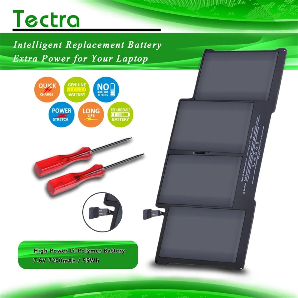 7200mAh 7.6v/55wh A1405 Laptop Battery for Apple MacBook Air 13