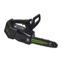 Greenworks 40v gd40tcsコードレスチェーンソー片手ブラシレスチェーンソー40v 25.4 cmバッテリーや充電器は含まれていません