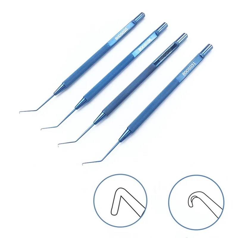 Ophthalmic ตะขอ Phaco Chopper Claw Shaft1.95mm/1.5มม./1.25มม.เคล็ดลับ Ophthalmic Eye เครื่องมือผ่าตัด